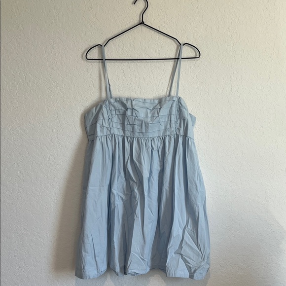 Aritzia X Sunday Best Proof Pale Blue Mini Babydoll Dress - Picture 3 of 8
